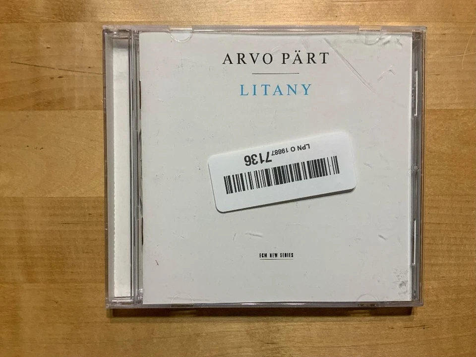 Arvo Part Litany (CD, 1996, ECM) CRACKS IN CASE Foto 1 de 1