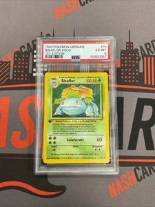 1999 Pokemon GERMAN 🇩🇪 1st Edition Base Set Bisaflor Holo 💎 RARE - PSA 6 - Picture 1 of 2
