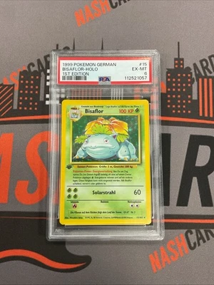 1999 Pokemon GERMAN 🇩🇪 1st Edition Base Set Bisaflor Holo 💎 RARE - PSA 6 - Image 1 of 2