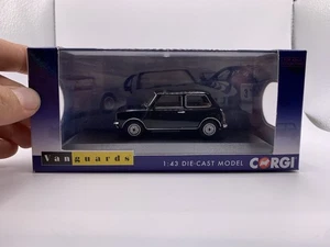 Vanguards Corgi 1:43 Mini Clubman 1100 Black VA13502A - Picture 1 of 8