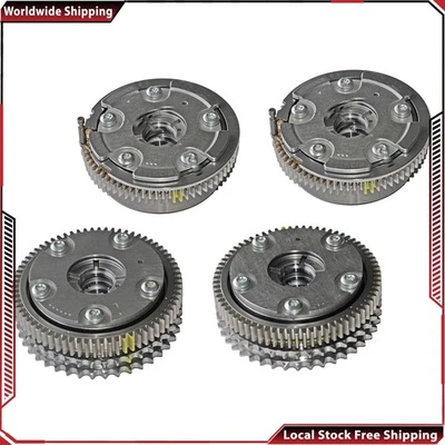 4 Pcs L&R Variable Valve Timing Sprockets Camshaft Adjuster for Benz G550 C300 Foto 1 de 4