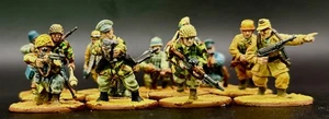 Painted ful set Fallschirmjager Bolt Action Germany paratroopers WWII - Picture 1 of 24