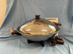 Farberware Model 503 14” Electric Wok, Steamer Rack, Recipes - Picture 1 of 11
