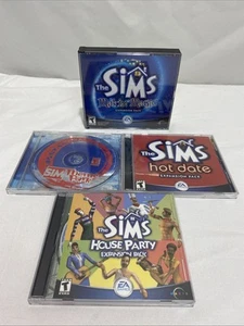 The Sims Expansion Pack Set of 4 Hot Date House Party Theme Park Makin Magic - Picture 1 of 1