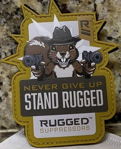 SHOT 🎯 Show 2025 RUGGED SUPRESSORS "Ne jamais abandonner..." Patch, crochet/boucle, NEUF ! - Photo 1/1