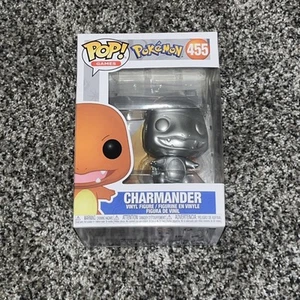 POKEMON Metallic Charmander 25th Anniversary FUNKO POP GAMES 455 - Picture 1 of 4