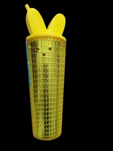 Peeps Candy Tumbler With Lid And Straw Acrylic 24.5 oz Double Wall Yellow NWT - Picture 1 of 4