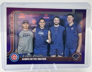 2025 Topps Series 2 - 3 and No No #517 Purple /250 Chicago Cubs - Picture 1 of 2