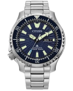Nuevo $595 Reloj Deportivo Citizen Promaster Dive Automático Esfera Azul Para Hombre NY0136-52L - Imagen 1 de 4