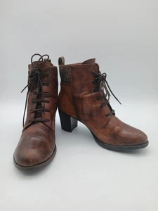 Hispanitas braune Leder Schnürstiefeletten UK 5 - Bild 1 von 7