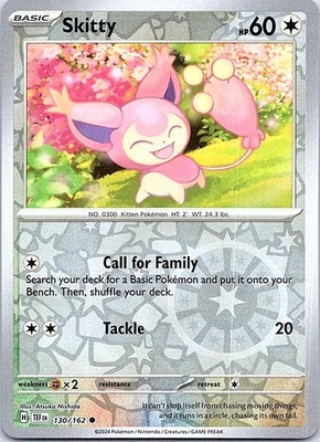 Skitty Reverse Holo Common SV05: Temporal Forces 130/162 NM - Image 1 of 2