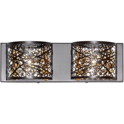 ET2 Iluminación Contemporánea E21315-10BZ Inca Baño Tocador Luz Bronce Foto 1 de 4