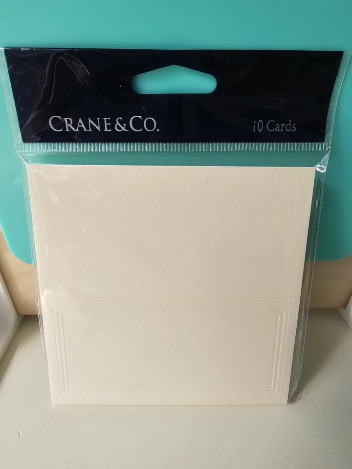 Crane & Co. Triple Debossed Ecru Place Cards 10 Pack - Image 1 of 2