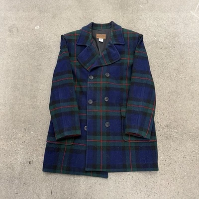 Винтажный 1980-х двубортный клетку Pendleton шерсти ходьбы пальто размер средний - Изображение 1 из 4