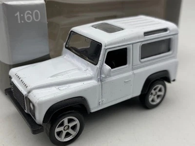 1:60 WELLY LAND ROVER DEFENDER bianco SUV diecast metallo Ref: 52367W - Immagine 1 di 4