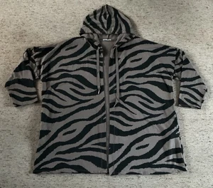 * Schöne Oversize Jacke *Sweatjacke*Braun - Schwarz Gemustert*Offene Form*2 XL* - Bild 1 von 5