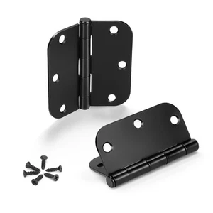 3 Pack Matte Black Door Hinges No Squeak 3.5" x 3.5" Heavy Duty Door Hinge wi... - Picture 1 of 7