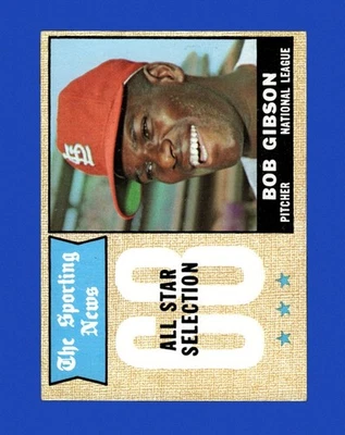 1968 Topps Set-Break #378 Bob Gibson VG-VGEX *GMCARDS* - Imagem 1 de 2
