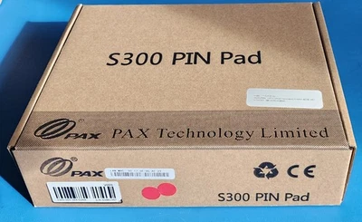 PAX S300 Integrated PIN Pad Credit Card Terminal S300-000-364-02NA+Power Apadter - Image 1 of 4