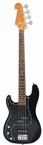 SX Vintage style bass guitar. Left Hand Black VEP62LHB - Picture 1 of 1