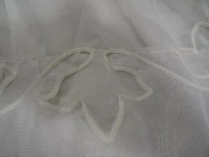 haut, large 2m,20hx5m,60 blanc rideau riflette plaçée tres fronçé b état - Picture 1 of 3