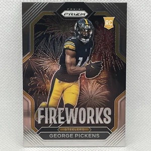2022 Panini Prizm George Pickens Fireworks Silver Prizm Rookie RC #F-22 Steelers - Bild 1 von 2