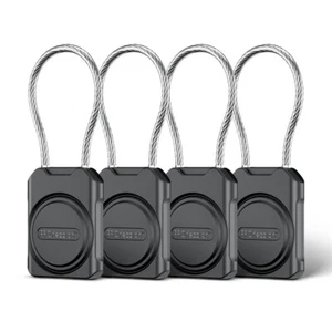 Secure AirTag Case Holder with Metal Wire Cable for Luggage IPX8 Waterproof - Picture 1 of 19