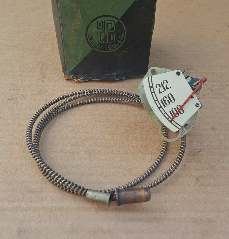 1938 Plymouth P5 Roadking P6 Deluxe TEMPERATURE GAUGE Radimeter NOS MoPar - Image 1 of 3