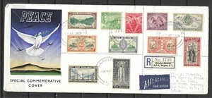 NUEVA ZELANDA #247-257 -- CUBIERTA REGISTRADA PRIMER DÍA, CONJUNTO PAZ -- 1946 - Imagen 1 de 2