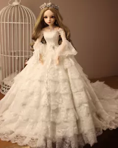 1/3 BJD 24 Zoll Kugelgelenkpuppe 60 cm Brautpuppen mit Hochzeitskleid Komplettset zum Selbermachen - Bild 1 von 12