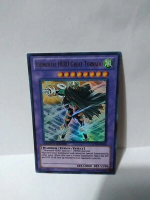 Yu-Gi-Oh! TCG Elemental HERO Great Tornado Legendary Collection 2 LC02-EN010 Li… - Image 1 of 4