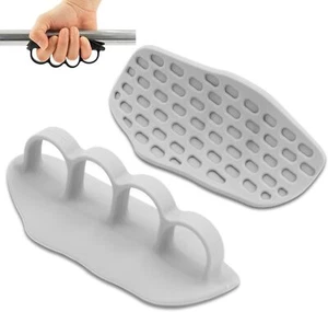 2 Pcs Rubber Fingerless Gym Grip,Hand Protection Weight Lifting Gloves for Adult - Picture 1 of 24