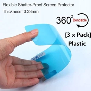 [3 x Pack] iPhone X plastic Screen Protector,Clear Plastic SP for iPhone X - Picture 1 of 4