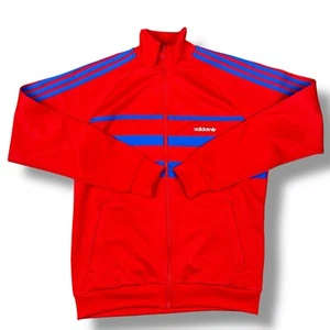 Adidas Originals Men's First Track Jacket Size L Red Blue IX9623 - Picture 1 of 16