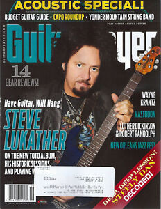 Guitar Player Magazine August 2015 Steve Lukather (Toto) Wayne Krantz Mastodon