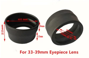 2 Stck. 33-38 mm Gummi Okular Augenbecher Schutz für 33-39 mm Stereo Mikroskop Objektiv - Bild 1 von 7