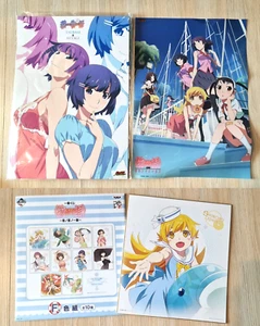 Monogatari series Ghostory A3 Poster 2 piece Plastic paper & shikishi From Japan - Picture 1 of 4