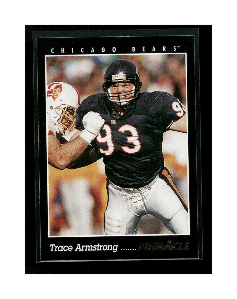1993 Pinnacle  Football #66 Trace Armstrong  Chicago Bears - Image 1 of 2