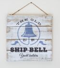 Wood Frame Wall Hanging Vintage At 'Ship Bell' Yaght Themed
