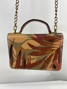 Patricia Nash Tropical Leather Crossbody Clutch Purse - Picture 1 of 12