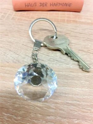 Schlüsselanhänger DIAMANT Regenbogen Glaskristall Feng Shui Energie Anhänger - Bild 1 von 3