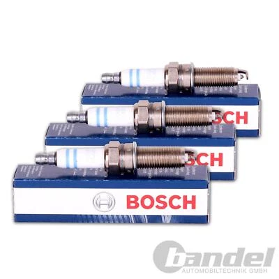 3 BOSCH IRIDIUM SPARK PLUGS CNG LPG GAS for SMART FORTWO 451 1.0 + TURBO + BRABUS - Image 1 of 2