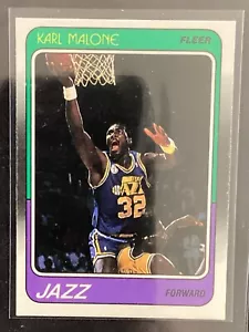 1988-89 Fleer Basketball Karl Malone 114 von 132 NM Utah Jazz NBA Champion MVP HOF - Bild 1 von 2