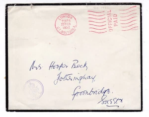 Royalty 1952 GVIR KGVI Royal Cypher Siegel offizielle Trauerdecke - Bild 1 von 2