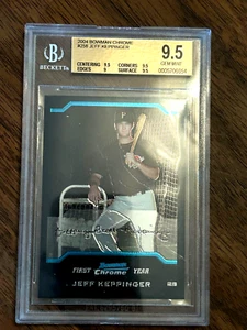 Jeff Keppinger 2004 Bowman Chrome #258 Pittsburgh Pirates BGS 9.5 - Picture 1 of 2