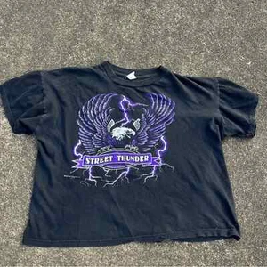 Camiseta De Colección Años 80 Biker Street Thunder Púrpura Lightning XL - Imagen 1 de 4