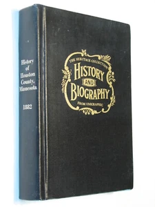 History Houston County Minnesota MN 1882 reprint genealogy Caledonia - Imagen 1 de 1