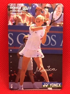 Monica Seles Yugoslavia 1990 French Open YONEX TENNIS Japan Telephone card - Picture 1 of 6