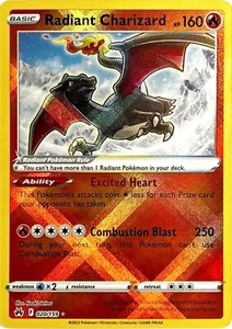Pokemon TCG: Crown Zenith 020/159 Radiant Charizard Radiant Rare NEW N/MINT+ - Picture 1 of 2