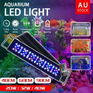 Full Spectrum Aquarium LED Light Lighting Aqua Plant Fish Tank Lamp 40/60/90CM - Picture 1 of 20